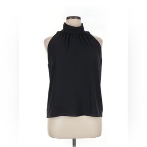 Calvin Klein Pleated Mock Halter Neck Sleeveless Blouse, NWOT